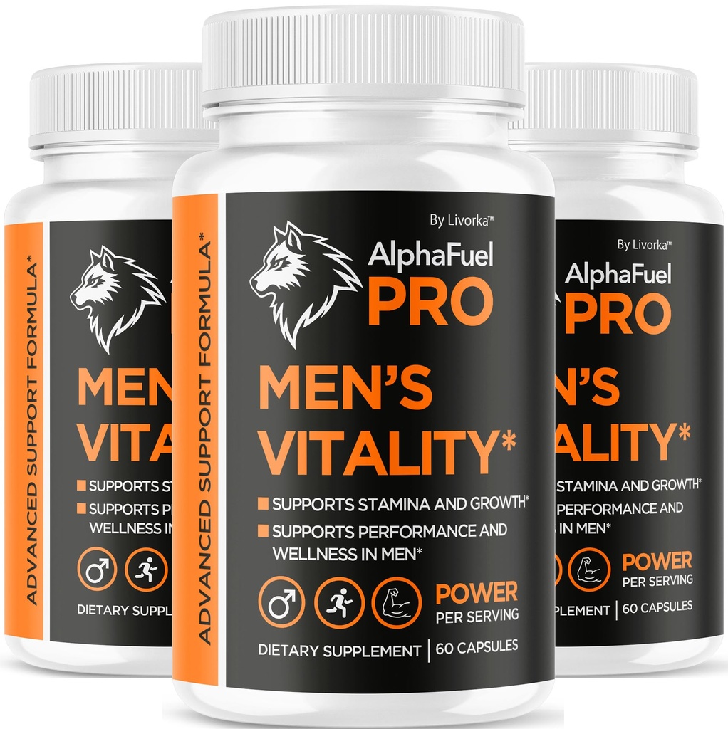 (3 Pack) AlphaFuel Pro Capsules - Official AlphaFuel Pro Pills for Men Advanced Support - Maximum Strength, All Natural Supplement for Overall Health & Wellness Reviews, 180 Capsules for 3 Months