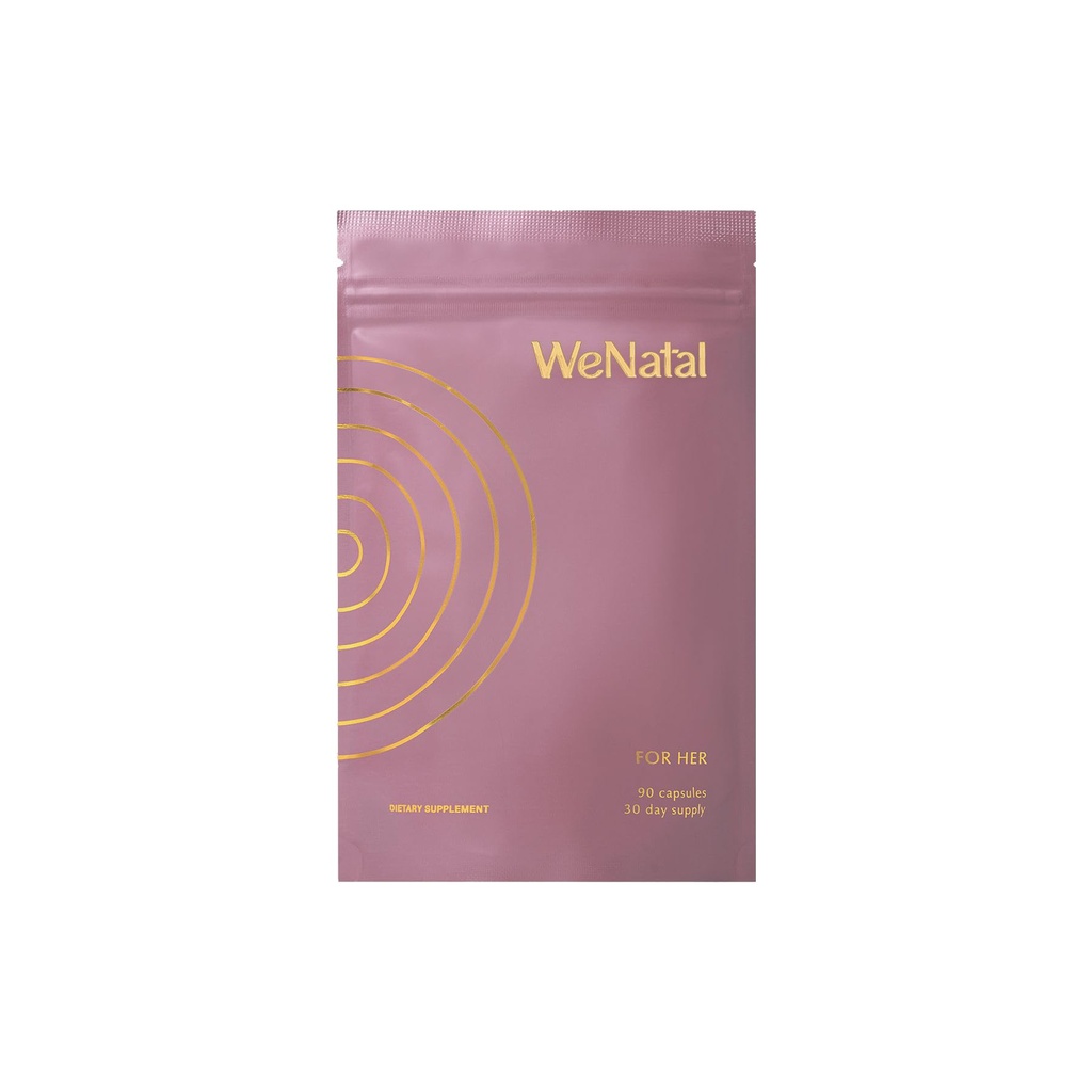 WeNatal for Her Prenatal Vitamins – Clinically Studied by Citruslabs – HSA/FSA Pre-Approved – Folate, Choline, DHA, Magnesium & Vitamin D3 – Non-GMO for Fertility & Pregnancy, 90 Capsules