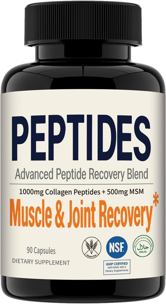 Advanced 157 Recovery Complex | Collagen Peptides & Amino Acid Blend | Muscle Joint Tissue Support Supplement | Gut Health & Post Workout Recovery | Non-GMO Gluten Free | 90 Count (1Pack)