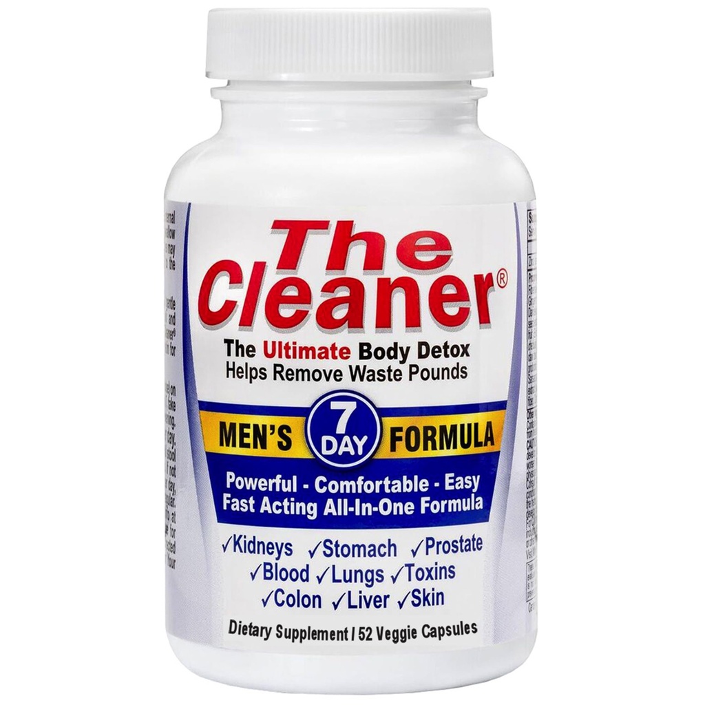 Century Systems De schonere detox, krachtige 7-dagen volledige interne reiniging formule voor mannen, Ondersteuning Digestieve Gezondheid, 52 Vegetarische Capsules
