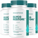 (3 Pack) Glyco Restore Capsules - Official GlycoRestore Pills Advanced Support for Maximum Strength, All Natural Ingredients Premium Vitamins for Overal Health & Wellness, 180 Capsules for 3 Months