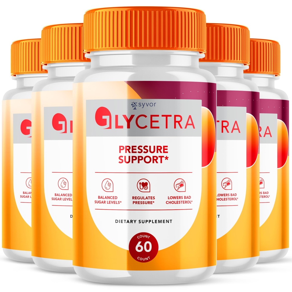 (5 Pack) Glycetra Capsules - Glycetra Advanced Glycogen Support Formula Vitamin Supplement Pills, All Natural Daily Balance Support Capsule for Health & Wellness Max Strength Glyco Pill (300 Capsules)