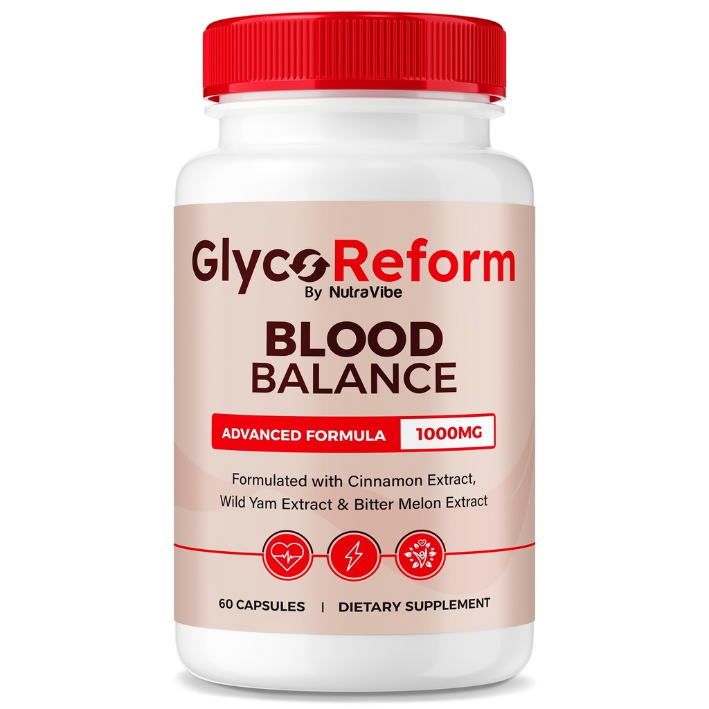 Glyco Reform – Original GlycoReform Formula with a Clean, Premium Blend to Support Healthy Circulation, Natural Flow & Balanced Levels | Just 2 Easy-to-Swallow Daily Energy (60 Capsules)