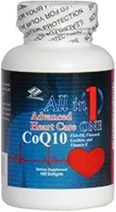 Alles in 1 Advanced Heart Care CoQ10 Fish Oil Vlaszaad Lecithin.