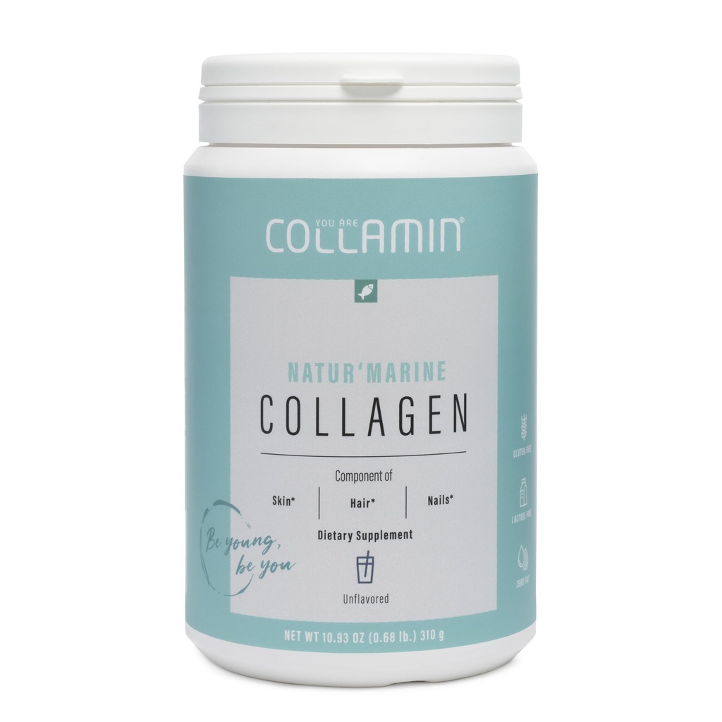 Nature'Marine – Hydrolyzed Collagen Peptides Powder from Wild-Caught Fish with Essential Amino Acids – Supports Skin, Hair, Nails, Joints & Bones Health – 31 Servings