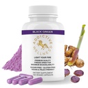Verslavende Wellness Black Gember Capsules 450mg, Kaempferia Parviflora Supplement ter ondersteuning van energie, metabolisme, duurzaamheid en prestaties, Thaise zwarte gember voor mannen, Vegan & Paleo, 100 Tel.