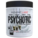 Insane Labz Psychotic Saw, High Stim Pre Workout Powder with OxyGold­™ and AMPiberry®,Extreme Lasting Energy with Teacrine®,Focus with CognitIQ® and Endurance (60 Servings, Fruit Punch)