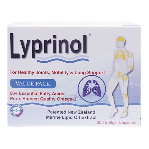 Pharma Lyprinol® Pcso-524® 200 Capsules New Zealand Green Lipped Mussel Extract Oil Joint Health Support & Mobility