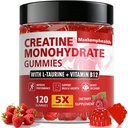 Creatine Gummies for Women, 5g Creatine Monohydrate, 120 Count | Creatine for Women with 5g per Serving, Raspberry Taste, Vegan-Friendly Chewables for Daily Workout Routines