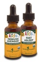 Herb Pharm Kids Alcohol-Free Immune Fortifier, 1 Oz and Kids Alcohol-Free Fast Asleep, 1 Oz Herbal Gift Set
