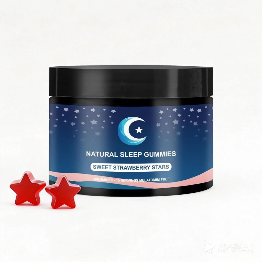 ZAYMAN Melatonin Free Sleep Gummies, Natural Sleep Aid Gummies with L-Theanine, Magnesium Glycinate, Valerian Root, Passionflower - Sugar Free, Strawberry Flavor, Vegan, 30 Count
