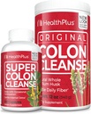 Health Plus Super Colon Cleanse (240 capsules) & Colon Cleanse (12 Ounces/48 Servers) Bundel