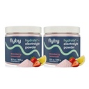 Flyby Electrolytes Powder [ No Added Sugar: Naturally Sweetened ] Contains Potassium, Aquamin™ Calcium & Magnesium, Sea Salt Sodium, Full Spectrum 72 Trace Minerals - Strawberry Lemonade (Pack of 2)