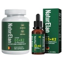 NaturElan Vitamin D3 K2, K2 D3 Vitamin Supplement Supports Bone, Immune, Heart & Teeth Health, Third-Party Tested, Vegan, Non-GMO, Gluten Free