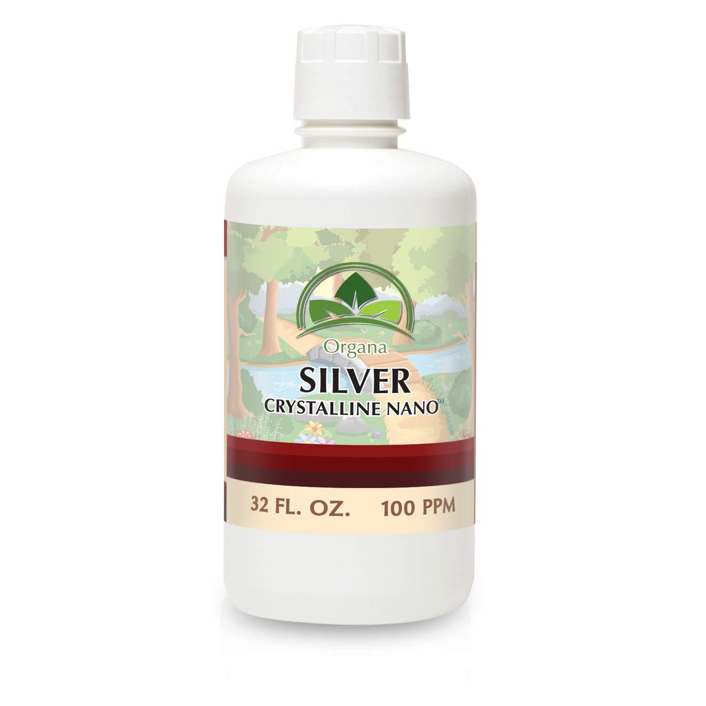 Organa Crystalline Nano Collective Silver - 100 PPM - 32 oz Fles