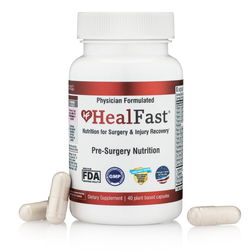 GenezingSnelle Chirurgie & Letsels Herstel Supplement (Pre-Op): Quercetine, Probiotica Supplement voor wond, liposuctie, Tummy Tuck, en BBL Post Chirurgie Supplies