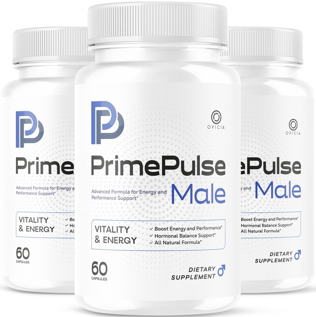 (3 Pack) Prime Pulse Male Pills - PrimePulse Capsules Advanced Formula Support Maximum Strength, PrimePulse All Natural Daily Vitamins for Health and Wellness Reviews, 180 Capsules for 3 Months