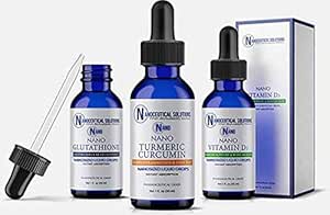 Nano Whole Body Health Package, Arts samengesteld Combinatie van producten voor uw optimale gezondheid en voordeel. Omvat Nano Glutathion, Nano Vitamine D3+K2 & Nano Turmeric Curcumin.
