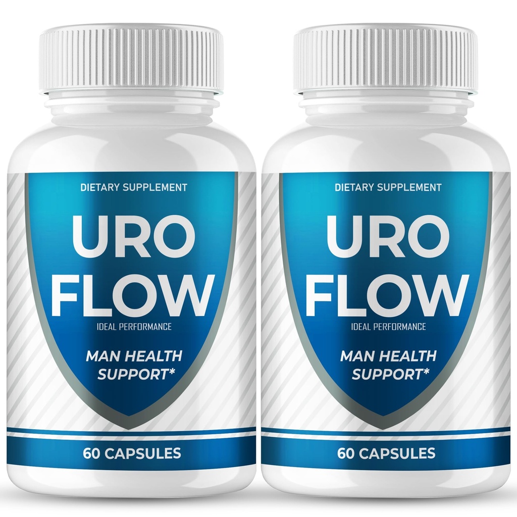 Uroflow for Men Capsules, URO Flow for Prostate Pills, Uroflow Supplement Caps - Maximum Strength, All Natural for Wellness & Comfort, Advanced Formula Overall Health & Wellness Reviews (2 Pack)