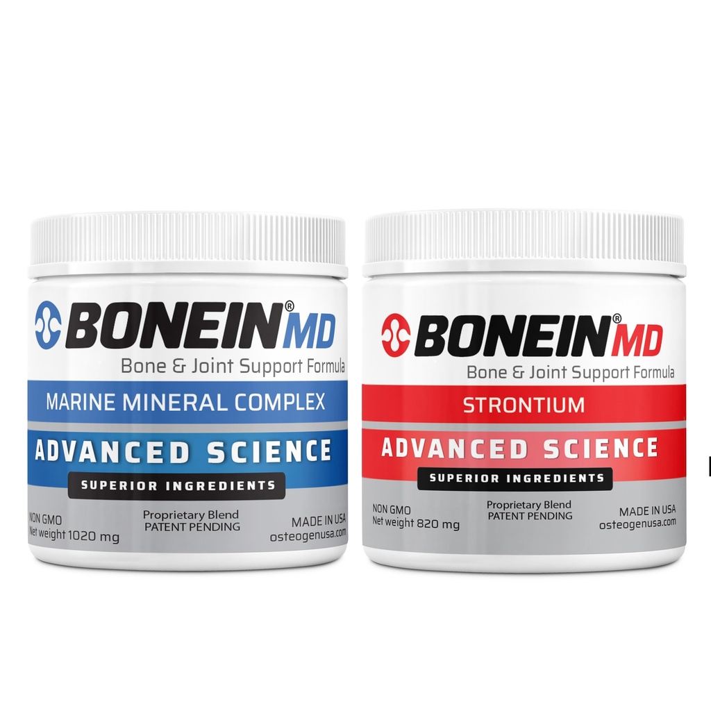 BONEIN® MD Capsules Bone & Joint Support, Bio-Available Red Algae Based Calcium & Strontium Dietary Supplement with Trace Minerals