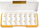 Zoksi Am Pm Pill Organizer 7 Dag, Weekly Pill Box 2 Times a Day, Medicine Pill Organizer met apart compartiment, Travel Pill Case Dispenser Portable voor vitaminen, visolie, geneesmiddelen(White)