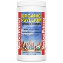 Yerba Prima Organic Psyllium Whole Husks 12 oz - Natural Dietary Fiber Supplement, Niet GGO, Glutenvrij, Keto en Veganistisch Vriendelijk voor Regularity Support, Ongearomatiseerd
