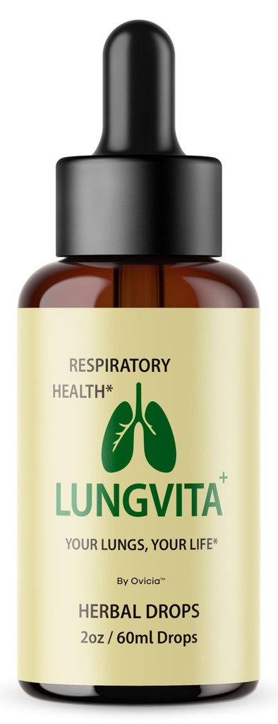Lungvita Drops - Advanced Liquid Formula Support All Natural Ingredients, Daily Premium LungvitaDrops Vitamins for Overall Health & Wellness, 1 Bottle for 1 Month