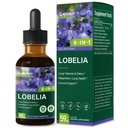 Organic Lobelia Tincture for Lung Cleanse & Detox, Respiratory Lung Health Support with Mullein Thyme Extract. Health Herbal Supplements for Immune Support with Goldenseal Chamomile. 2oz