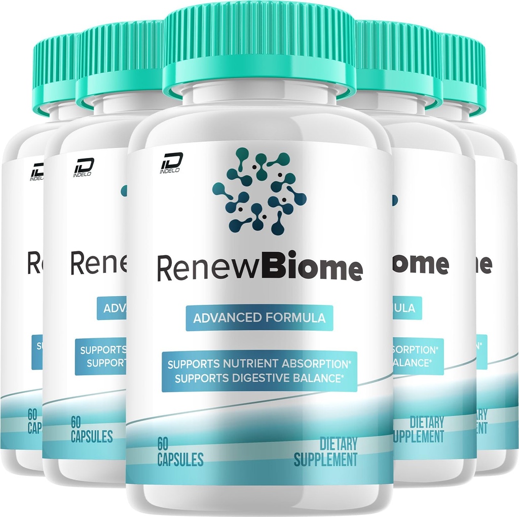 Renew Biome Supplement – RenewBiome Capsule Advanced Formula Supplements Health Reviews (5 Pack - 300 Capsules)
