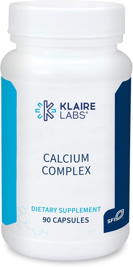 Klaire Labs Calcium Complex - Gecertificeerd BSE-vrij Calcium Microkristallijne Hydroxyapatiet & Citraat met Fosfor (90 capsules)
