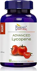 (8 Pack) Esmond Natural: Advanced Lycopeen (Supports Prostate and Heart Health), GMP, Natural Product Assn Certified, Made in USA - 40mg, 480 Softgels