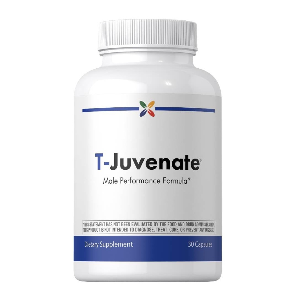 Stop Aging Now - T-Juvenate Complex Supplement for Men - with Tribulus Terrestris, Fenugreek Extract, & Maca Root - 30 Capsules