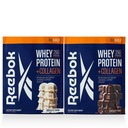 Reebok REEbuild Whey Protein + Collagen Bundle | Vanilla Ice Cream & Chocolate Fudge | 25G Protein, Joint Health | Complete Protein System | Multi-Flavor Bundle