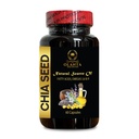 Vegan Chia Seed Extract Capsules – Non-GMO Superfood for Energy and Digestion – Plant-Based Omega-3 and Fiber Supplement for Overall Wellness - 1 Bottle 60 Capsules