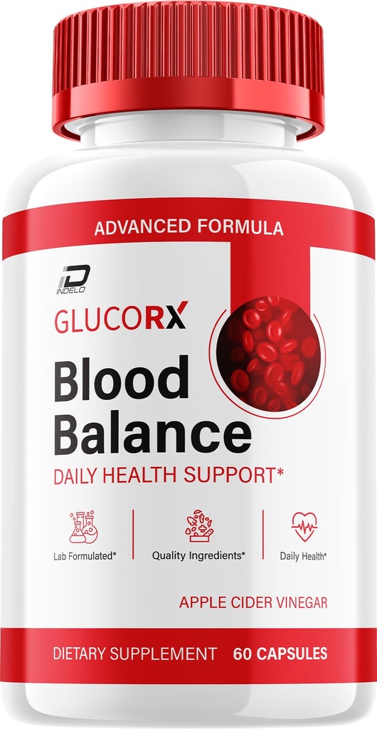 Glucorx Bloodbalance Advanced Formula Pills, Gluco-rx All Natural Supplements Reviews for Health Support - 1 Pack - 60 Capsules