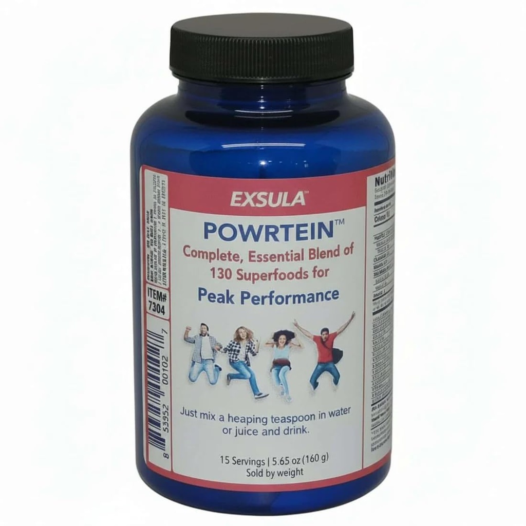 Superfoods Powrtein Plant-Based Protein Powder - Complete Blend of 130 Raw Superfoods for Peak Performance, Energy & Muscle Recovery - Non-GMO, Probiotics & Enzymes, 15 Servings, 5.65 oz (160g)