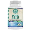 Pure Calm for Adults | Support Relaxation & Reduce Daily Fatigue | Biotin, Thiamine, Magnesium | Soy Free, Glutenm Free, Vegetarian | 60 Capsules | Made in The USA.