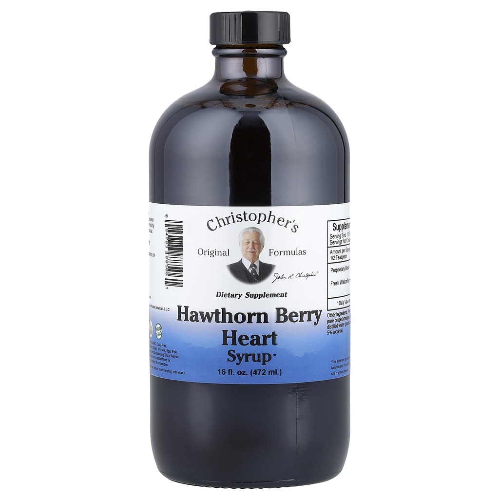 Christopher's Original Formulas Hawthorn Berry Heart Siroop - 16 fl oz 