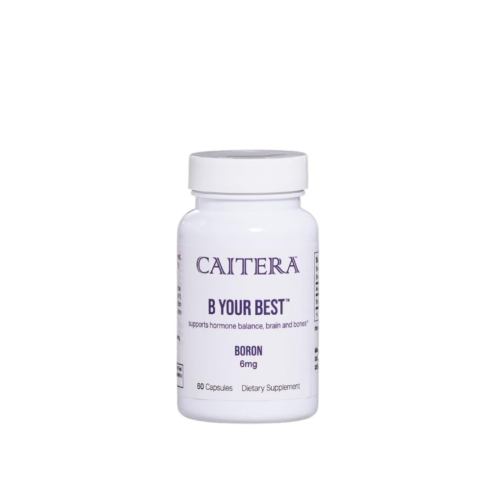 B Your Best Boron Glycinate Supplement - Hormone Balance, Bone & Brain Support, Joint Mobility Aid, Vegan, 60 Capsules