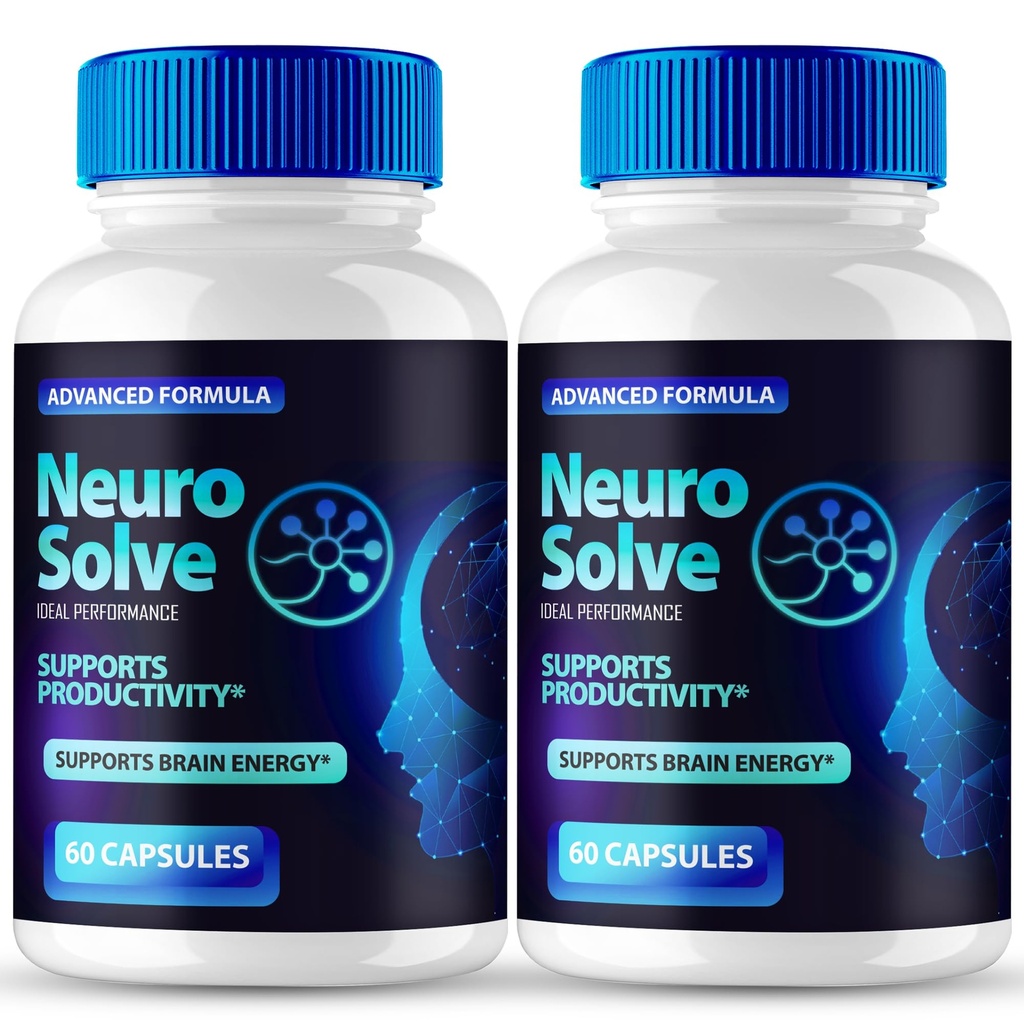 Neuro Solve Capsules, Official Neuro Solve Brain & Memory Supplement Pills, Advanced Nootropic Pills Brain Health Support, All Natural NeuroSolve Cognitive Health & Function Reviews (2 Pack)