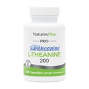 NaturesPlus PRO Suntheanine L-Theanine - 60 Capsules - Supports Calm Alertness, Healthy Relaxation & Improved Rest - Non-GMO, Vegan & Gluten Free - 60 Servings