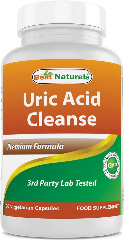 Best Naturals Uric Acid Cleanse Vitamines voor mannen en vrouwen - 90 Veggie Capsules (90 Tellen (verpakking 1))