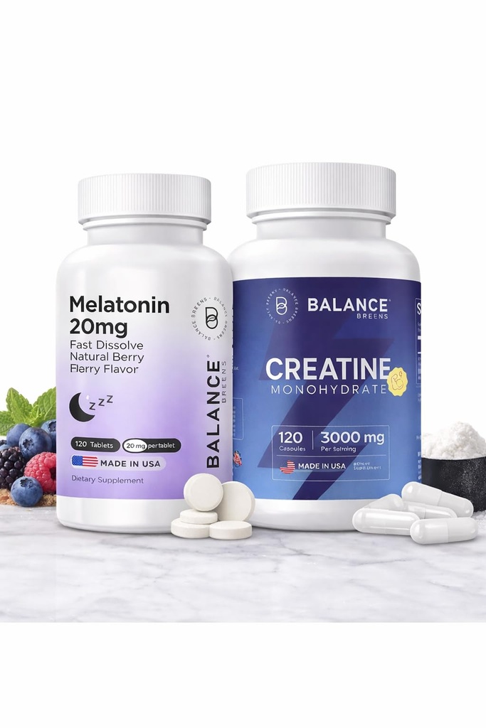 Balancebreens Melatonin + Creatine Sleep & Performance Support Bundle