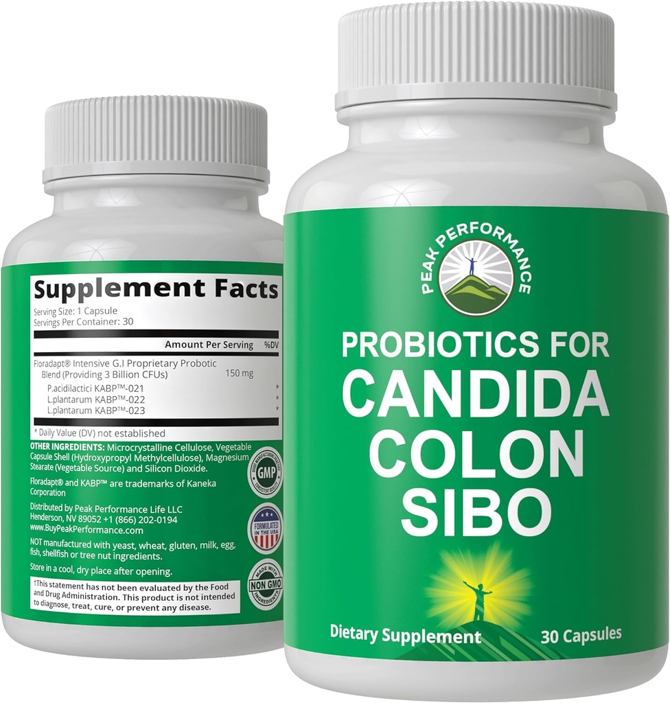 Probiotica voor Candida, Colon Cleanse, IBS en SIBO Ondersteuning. Doctor Aanbevolen Eigen Microbiome Reset Probiotic Supplement. Gut Health and Overgrowth Treatment Capsules for Women & Men