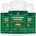Dihydroberberine Supplement 1600MG Super Berberine and Dihydroberberine with Cinnamon 8 in 1 Supplement 180 Capsules