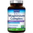 Innate Vitality Magnesium Complex 6-in-1, 1160mg Per Serving, Rest & Digestion, Magnesium Glycinate & Citrate, High Absorption, 60 Vegan Capsules
