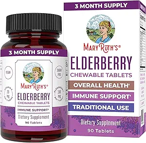 MaryRuth Organics Vlierbessen Vitamine C Kauwtabletten Sambucus nigra 