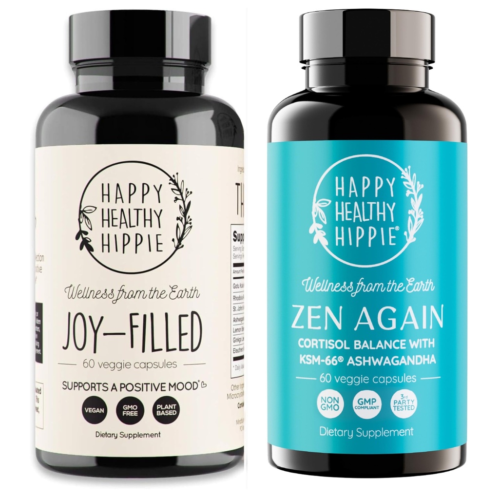 Happy Healthy Hippie Zen Again Cortisol Manager & Joy-Filled Mood Support Supplement