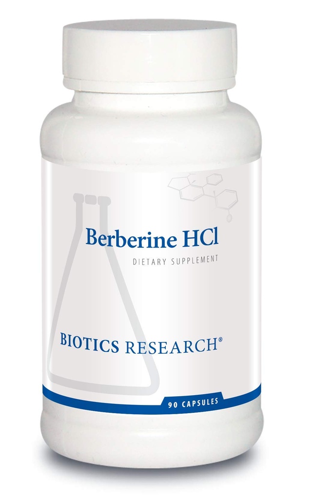 Biotica Onderzoek Berberine HCl, Botanical Berberine Supplement 500mg Per Serving - Ondersteunt de gezondheid van het hart, immuunsysteem, gezonde GI, gezonde cholesterol, Glutenvrij - 90 Capsules