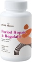 Periode Reparatie & Regulering - Vrouwelijke Hormone Balance Supplement voor onregelmatige periodes - Veganistische formule ter ondersteuning van regelmatige menstruele cyclus, krampen, huidgezondheid - 1 fles